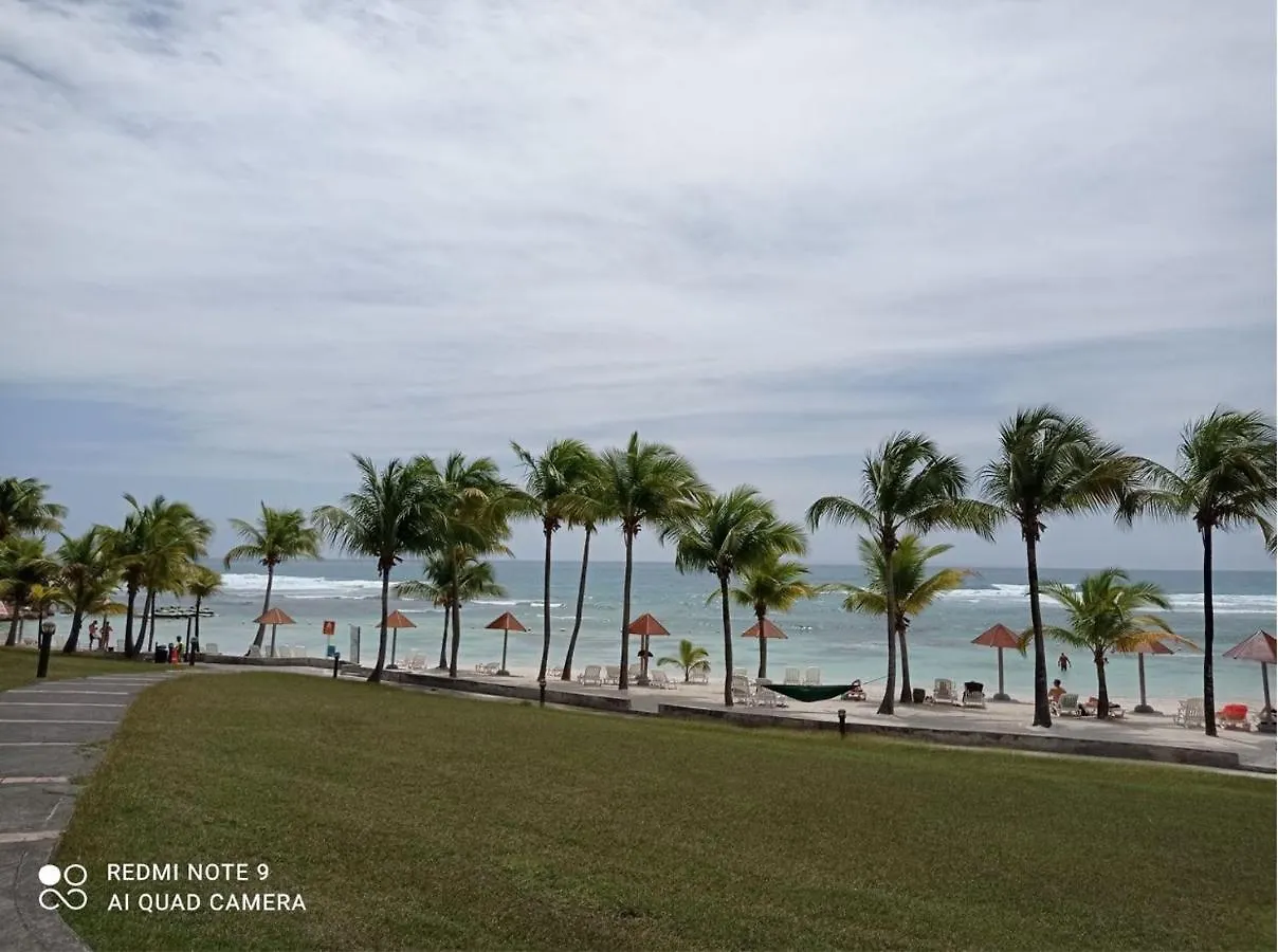 Grand Studio 4 Pers Superbe Vue Mer Et Cocotiers Dans Village Vacances Sainte-Anne Plage A - 30 M 0*, Сент-Анн Гваделупа